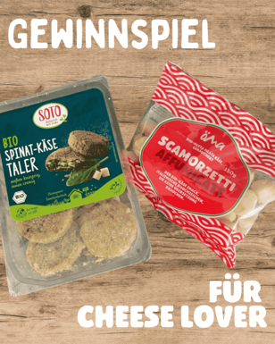 Gewinnspiel fuer Cheese Lover von ÖMA und Soto