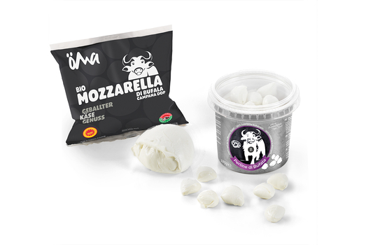 ÖMA Mozzarella und Perline di Bufala - Bio
