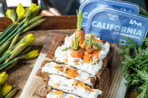 Rezept Karottenkuchen mit California Frischkäse-Topping